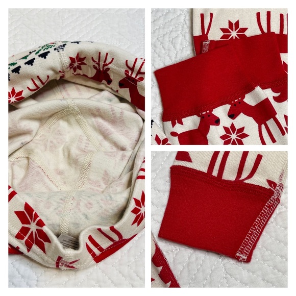 Hanna Andersson - Long John Pajama Set in Dear Deer 12 - Picture 8 of 11